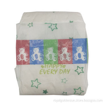 Baby diapers with Velcro tapes and printed textile backsheet